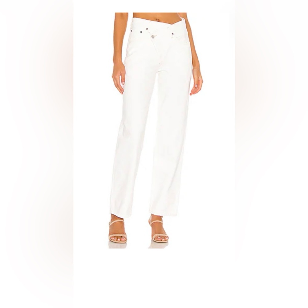 Agolde Criss Cross Wide Leg in Paste